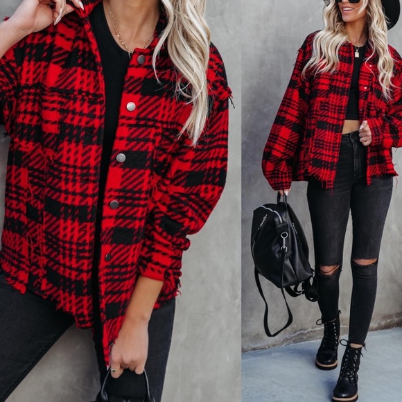 Vici South Lake Plaid Shacket / Vici Jacket - Picture 2 of 4